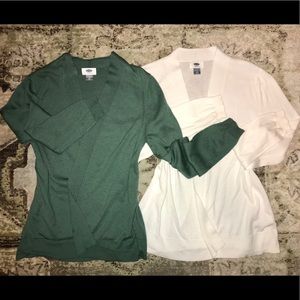 2 Old Navy open front light-weight cardigan
